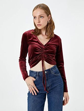 4WAK50018EK Koton Kadın Bluz BORDO