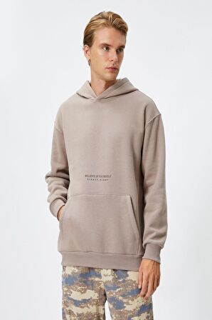 4WAM70168MK Koton Erkek Sweat BEJ