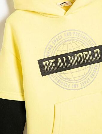 4WKB10237TK Koton Erkek Çocuk  Sweat SARI
