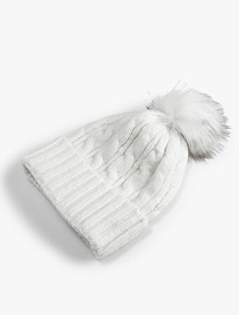 Ponponlu Saç Örgü Bere