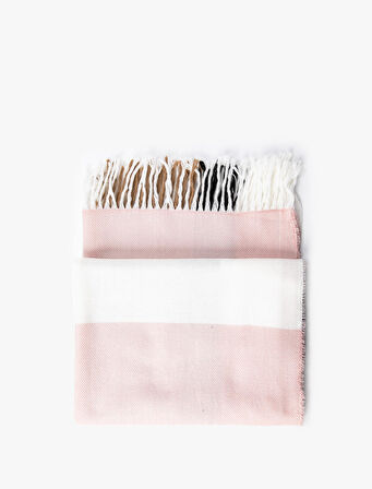 Dokuma Şal Püsküllü Yumuşak Dokulu