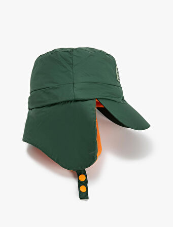 Pilot Şapka Çift Taraflı Polar Astarlı Su İtici Kulak Kapaklı