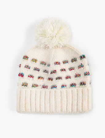 Ponponlu Örgü Bere