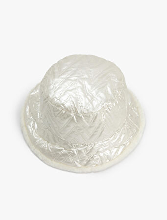 Bucket Şapka Su İtici Çift Taraflı Kapitone Balıkçı Şapkası