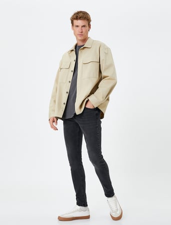 Super Skinny Fit Kot Pantolon - Justin Jean