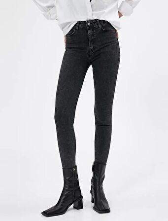 4WAL40113MD Koton Kadın  Jean Pantolon SİYAH