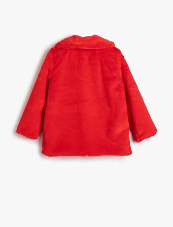 4WKG20020AK Koton Kız Çocuk Kaban KIRMIZI