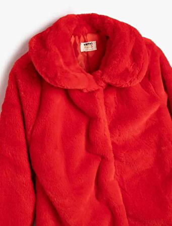 4WKG20020AK Koton Kız Çocuk Kaban KIRMIZI