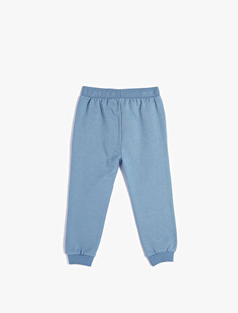 Basic Jogger Eşofman Altı Şardonlu Beli Bağlamalı Cepli Detaylı Pamuklu