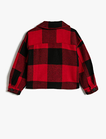 Gömlek Ceket Cep Detaylı Uzun Kollu