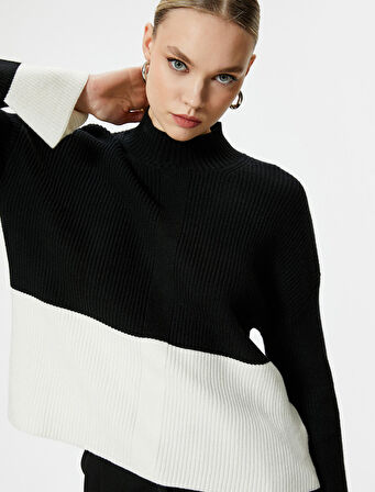 Triko Kazak Yarım Balıkçı Yaka