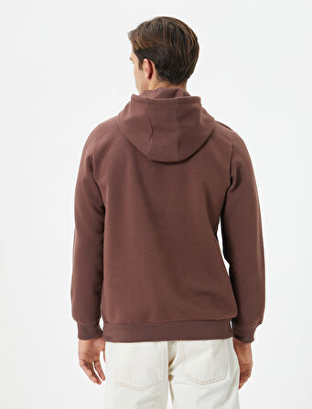 Kolej Hoodie Baskılı Kanguru Cep Detaylı