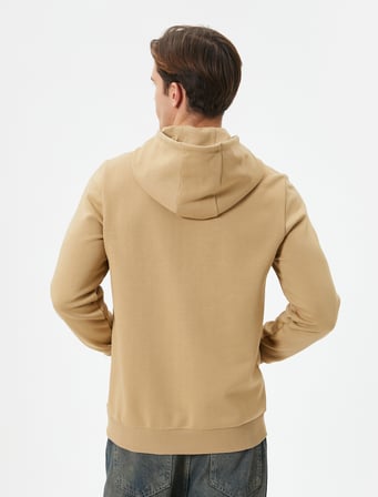 Kolej Hoodie Baskılı Kanguru Cep Detaylı