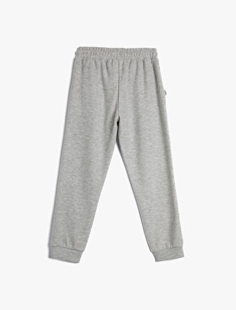Basic Jogger Eşofman Altı Beli Bağlamalı Cepli Şardonlu