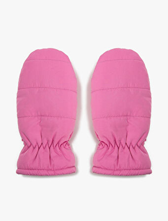 Şişme Eldiven Tek Parmak Parlak Polar Astarlı