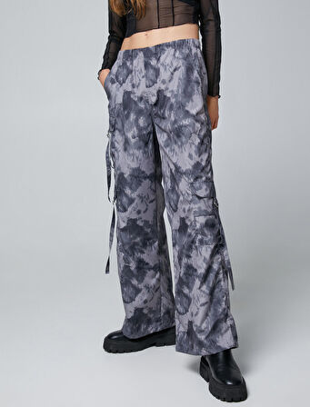 Kargo Pantolon Büyük Cepli Beli Lastikli