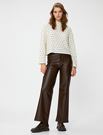 Ajurlu Kazak Dik Yaka Relax Fit