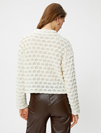 Ajurlu Kazak Dik Yaka Relax Fit