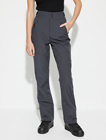 Outdoor Pantolon Yüksek Bel Fermarlı Cepli