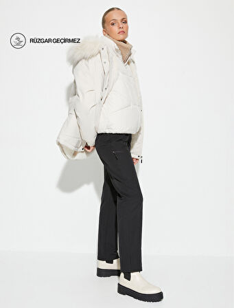 Outdoor Pantolon Yüksek Bel Fermarlı Cepli