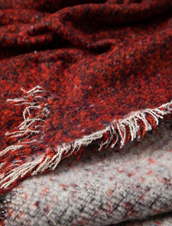 Basic Atkı Yumuşak Dokulu Püsküllü