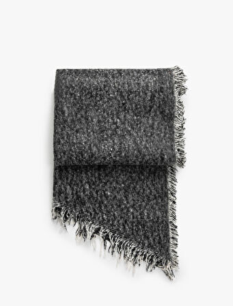 Basic Atkı Yumuşak Dokulu Püsküllü