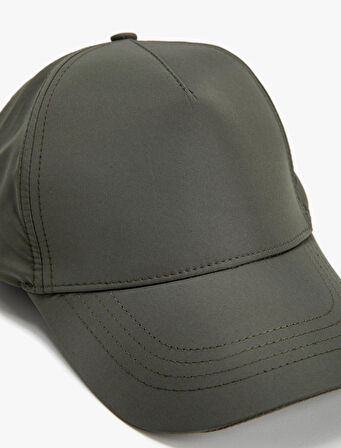 Kep Şapka Dikiş Detaylı Pamuklu