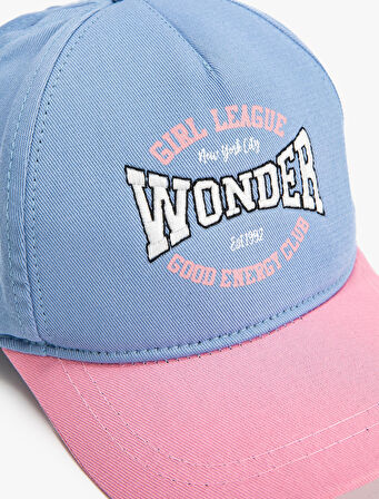 Kolej Cap Şapka İşleme Detaylı Pamuklu