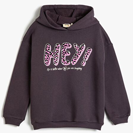 Koton Kids Hey Yazılı Sweatshirt KOTON-4WKG10199AK1320