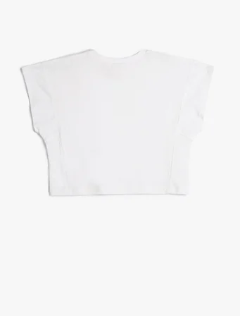 Basic Oversize Tişört Bisiklet Yaka Kısa Kollu Pamuklu