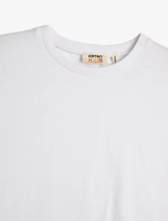 Basic Oversize Tişört Bisiklet Yaka Kısa Kollu Pamuklu