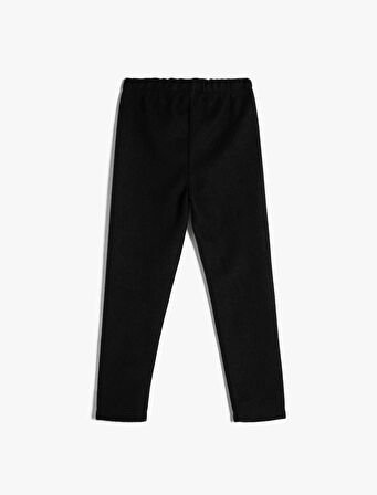 Basic Fitilli Tayt Beli Lastikli