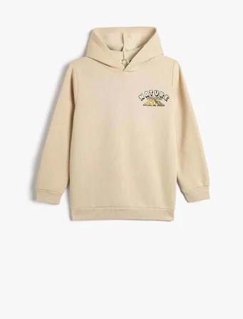 4WKB10324TK Koton Erkek Çocuk Sweat BEJ