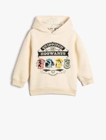 4WKB10392TK Koton Erkek Çocuk Sweat EKRU