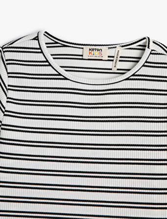 Bluz Uzun Kollu Bisiklet Yaka Pencere Detaylı Kaşkorse