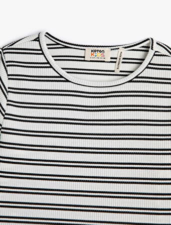 Bluz Uzun Kollu Bisiklet Yaka Pencere Detaylı Kaşkorse