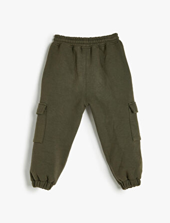 Basic Jogger Eşofman Altı Cepli Beli Bağlamalı Şardonlu 