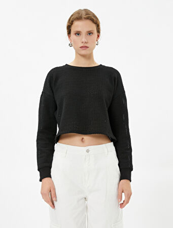 Ajurlu Crop Kazak Relax Fit