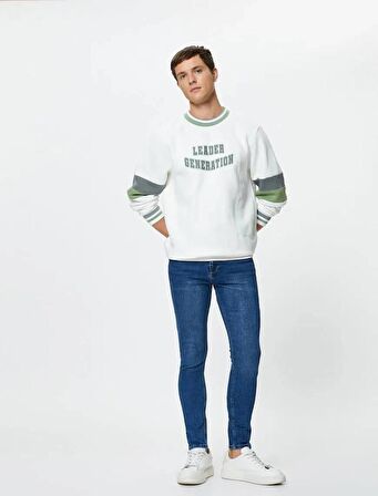 4WAM40246ND Koton Skinny MICHAEL Erkek  Jean Pantolon AÇIK İNDİGO
