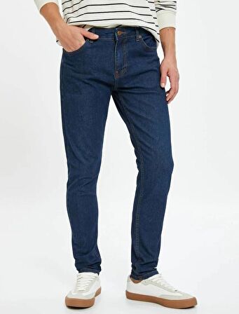 4WAM40250ND Koton Skinny MICHAEL Erkek  Jean Pantolon KOYU İNDİGO