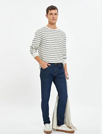 4WAM40250ND Koton Skinny MICHAEL Erkek  Jean Pantolon KOYU İNDİGO