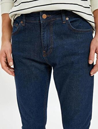 4WAM40250ND Koton Skinny MICHAEL Erkek  Jean Pantolon KOYU İNDİGO