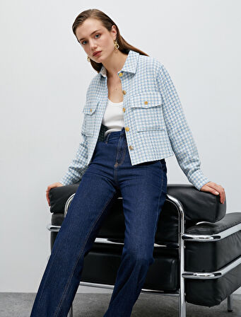 Tüvit Ceket Cepli Arma Düğmeli