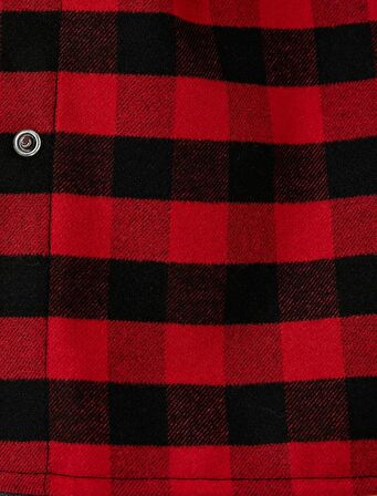 Koton Kadın Oduncu Gömleği Deri Görünüm Cep Detaylı Çıtçıt Kapama 4WAK60053PW