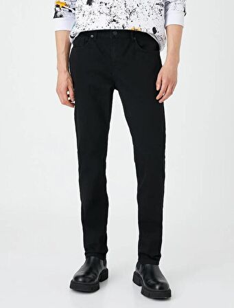 4WAM40240ND Koton BRAD Slim Erkek  Jean Pantolon SİYAH