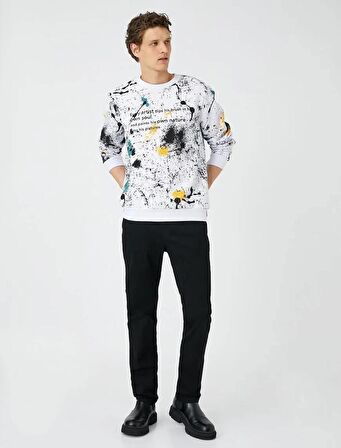 4WAM40240ND Koton BRAD Slim Erkek  Jean Pantolon SİYAH
