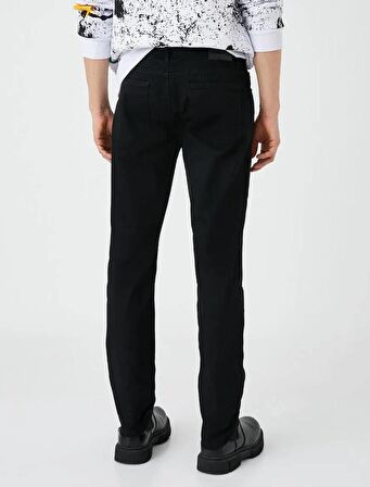 4WAM40240ND Koton BRAD Slim Erkek  Jean Pantolon SİYAH