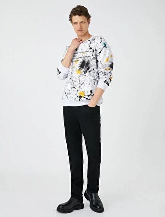 4WAM40240ND Koton BRAD Slim Erkek  Jean Pantolon SİYAH