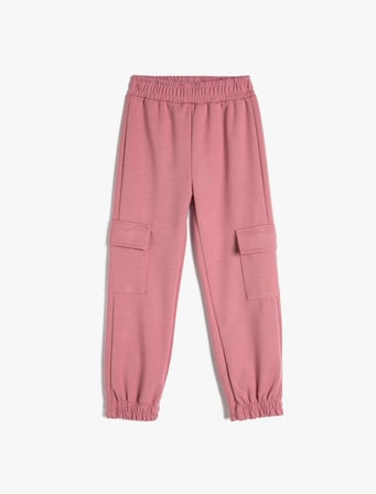Basic Kargo Jogger Eşofman Altı Cepli Beli Lastikli