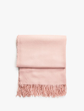 Basic Şal Püskül Detaylı Dokulu